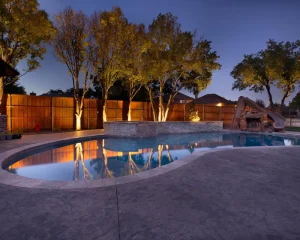 Pool Area Lighting Design and Installation By Holt Outdoor Lighting